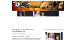 Desktop Screenshot of chicagocriminalattorneysblog.com